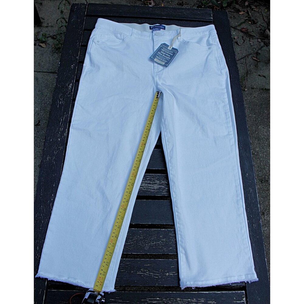 New w/Tags - Democracy Ab-Solution Hi Rise Straight Jeans, Optic White, 18P Plus - Picture 9 of 14
